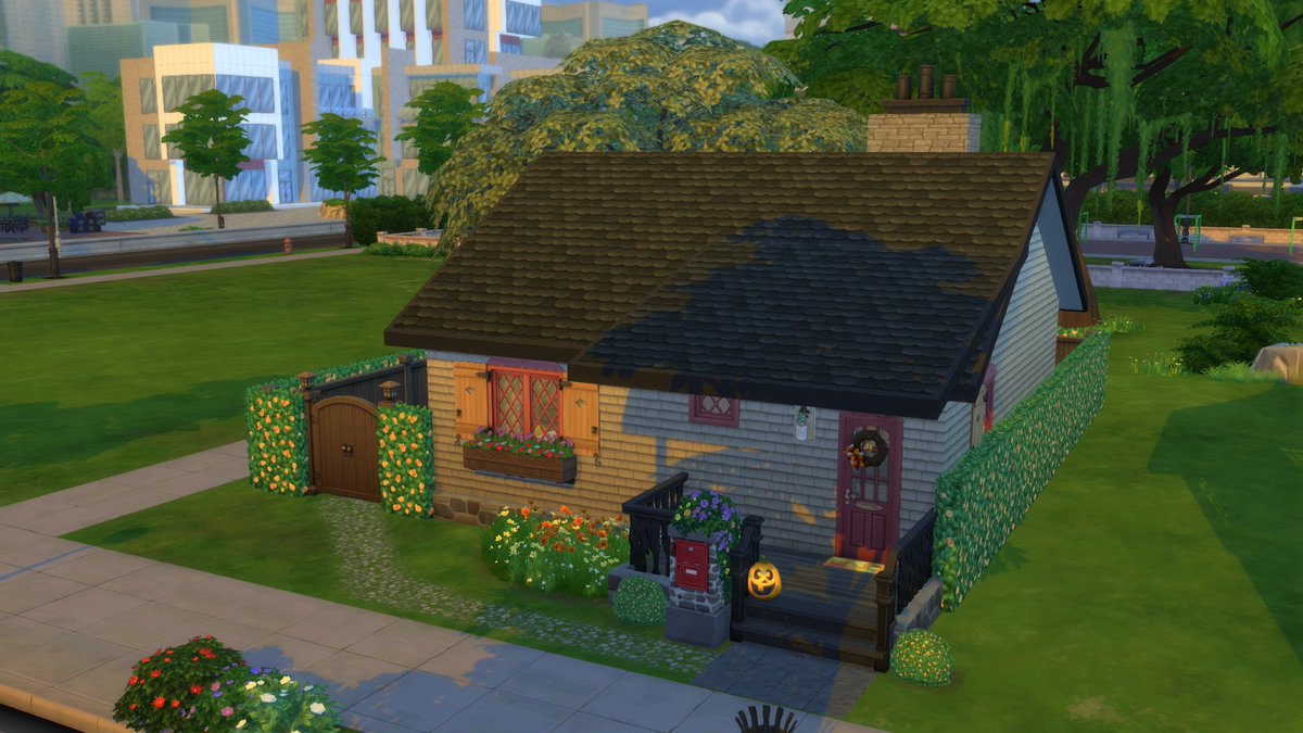 LyssiferSims's tweet photo. Tiny pumpkin cottage π. There are several pumpkins hidden throughout. Some obvious, some not. BB.MOVEOBJECTS required. No CC. Gallery ID: LyssiferSims
#ShowUsYourBuilds #TheSims4 #LyssiferSims #tinycottage @TheSims https://t.co/MZL7fk3dtV