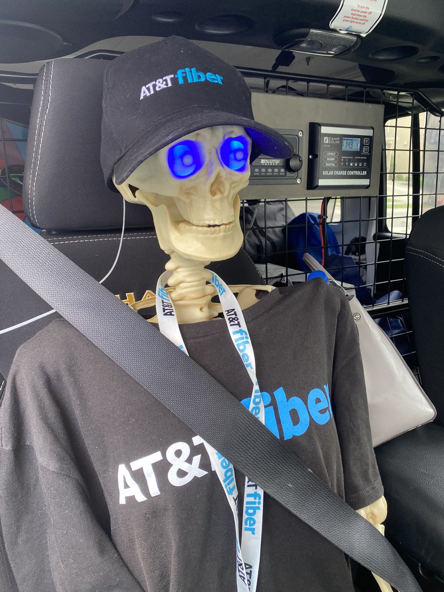October 🎃has all of us going crazy for Fiber!  Mr. Mann Skeleton☠️ is all fiber’d up 🚙 for our next event!  @BuegelerS <a href="/jerryfornwalt/">Jerry Fornwalt</a> <a href="/404girl/">Betsy Francis</a>