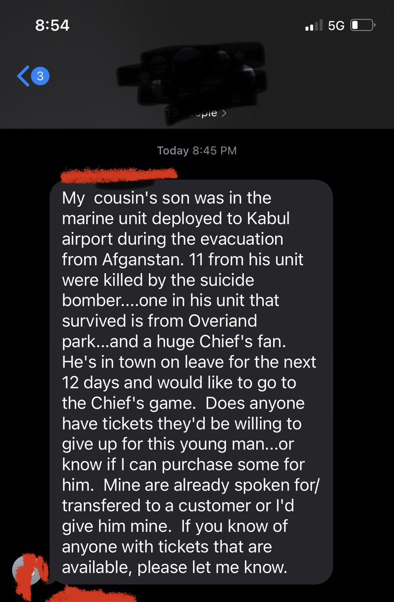 So I just got this text from a good firmed of mine. If anyone knows anybody that could help out please let me know. <a href="/ArrowheadPride/">Arrowhead Pride</a> <a href="/Chiefs/">Kansas City Chiefs</a> <a href="/PatrickMahomes/">Patrick Mahomes II</a> <a href="/tkelce/">Travis Kelce</a>