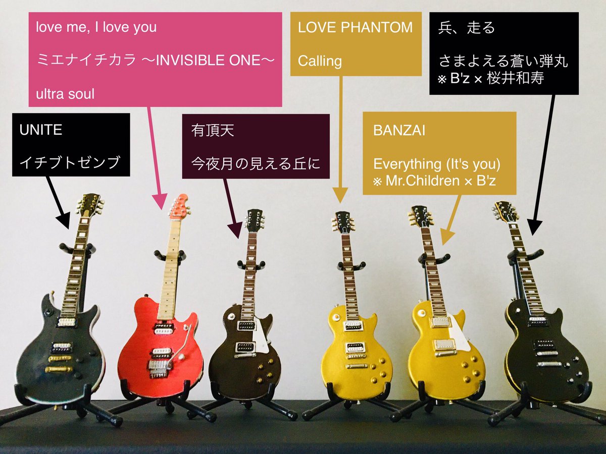 B'z presents UNITE #01 ギターピックセット　グッズセット B'z presents UNITE #01 B'zメンバー使用オリジナルギターピック