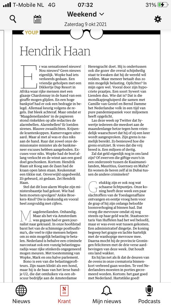 .<a href="/nrc/">NRC</a> Hendrik Haanzaterdag