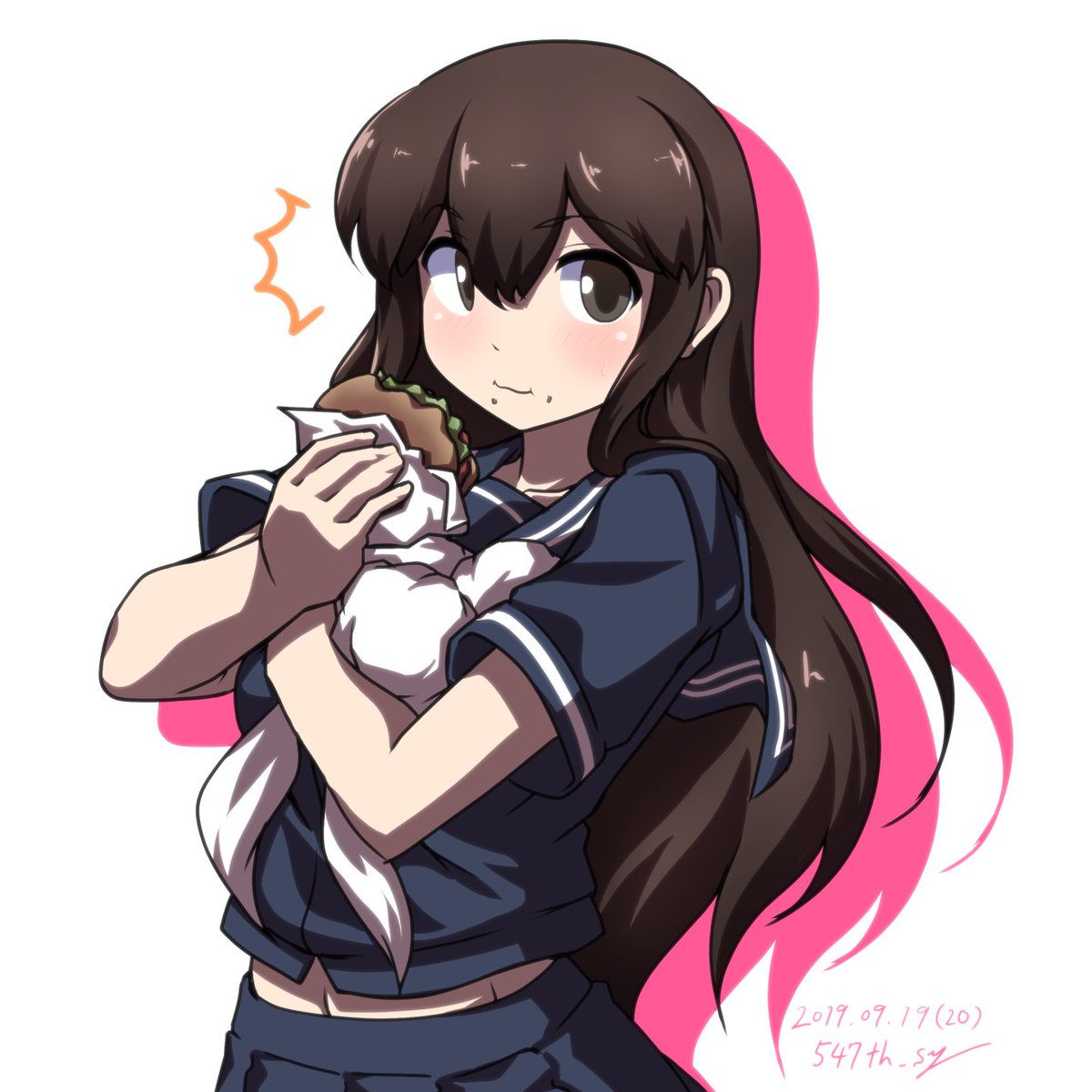 赤城(艦隊これくしょん) 「過去絵の再掲で赤城さんを描いた気になっておきましょう... 」|547th_syのイラスト