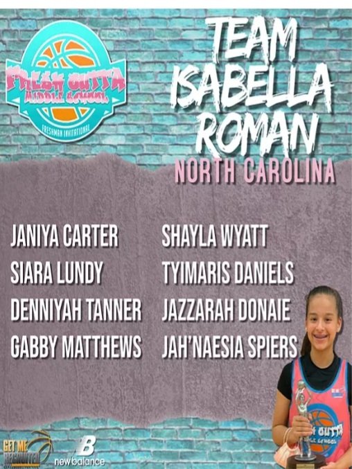 Looking forward to playing in the Fresh Outta Middle School show-case this weekend in Fayetteville.