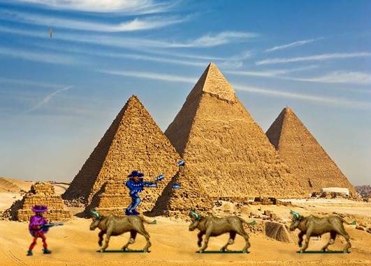 SLordart's tweet photo. Sunset Riders in Egypt 🤭 https://t.co/fXfFfUrV3x vía @opensea @TheNFTArchive @TheTrendyStuff @nft 
#Legends #Legendary #games #NoTimeToDie #BallonDor #BallonDor #instadown #Egypt #Egyptian #NFTGaming #NFTGiveaways #NFTCommunity #cryptocurrencies https://t.co/D0L9APCoJZ