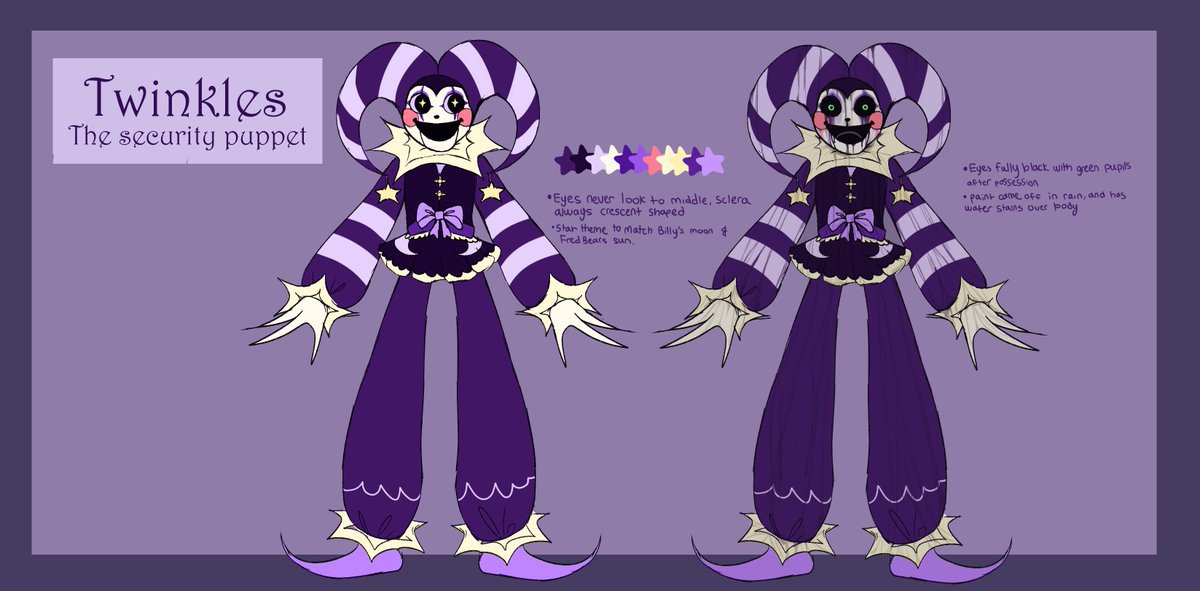 my redesign of the security puppet, twinkles #FNAF #Fnaffanart