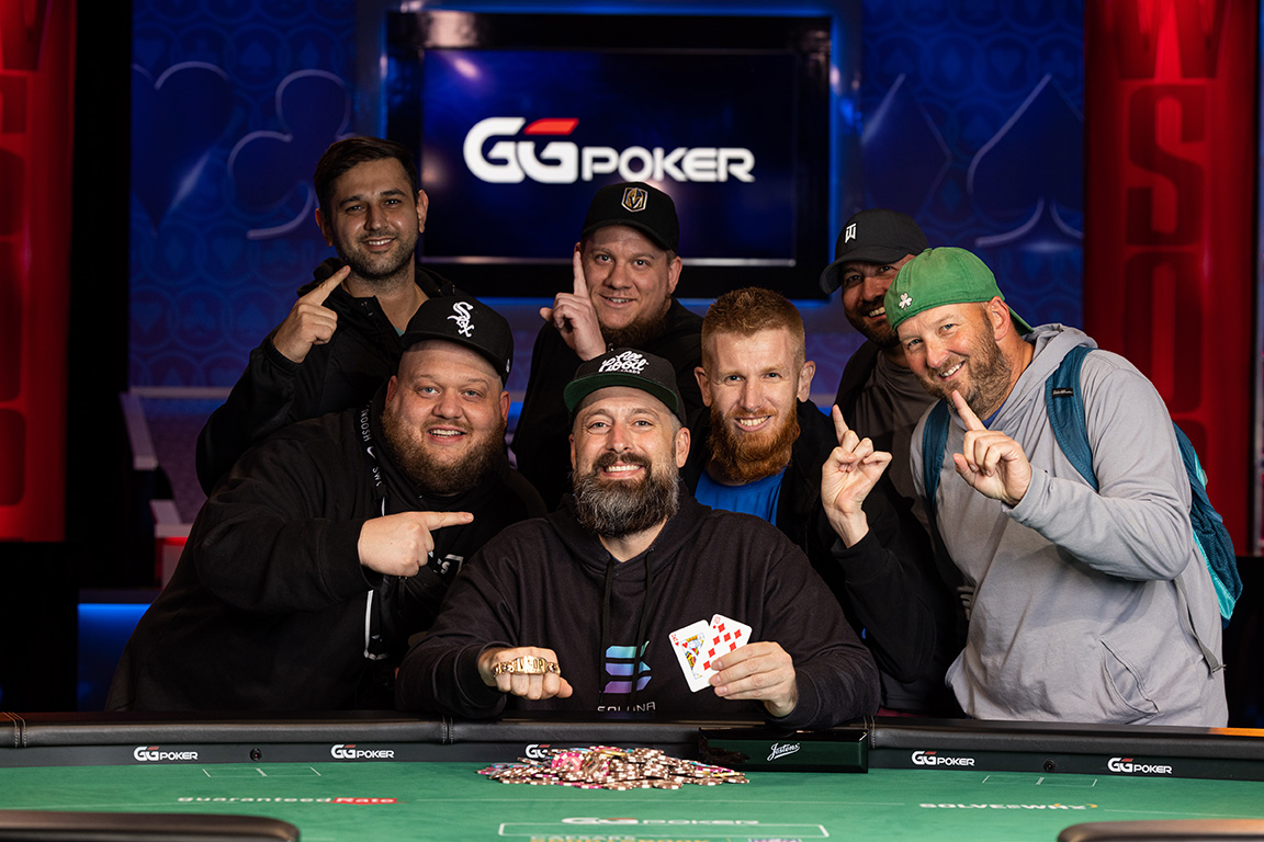 WSOP's tweet photo. Harvey Mathews takes down the $3,000 Freezeout No-Limit Hold'em to earn $371,914 and his first gold bracelet.

https://t.co/zhUFVJStQw https://t.co/N0BINDWpyu