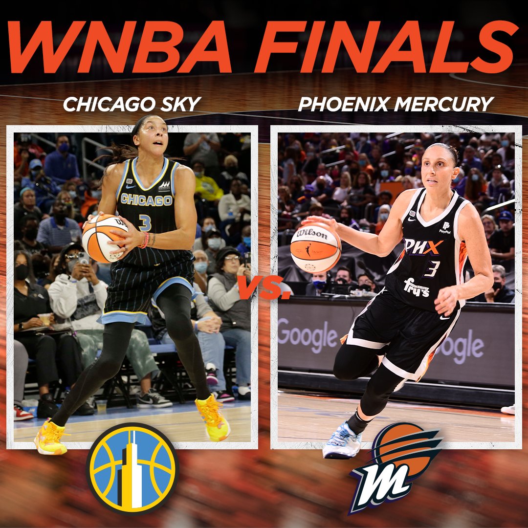 The stage is set for the #WNBA Finals.

<a href="/chicagosky/">Chicago Sky</a> 🆚 <a href="/PhoenixMercury/">Phoenix Mercury</a>
