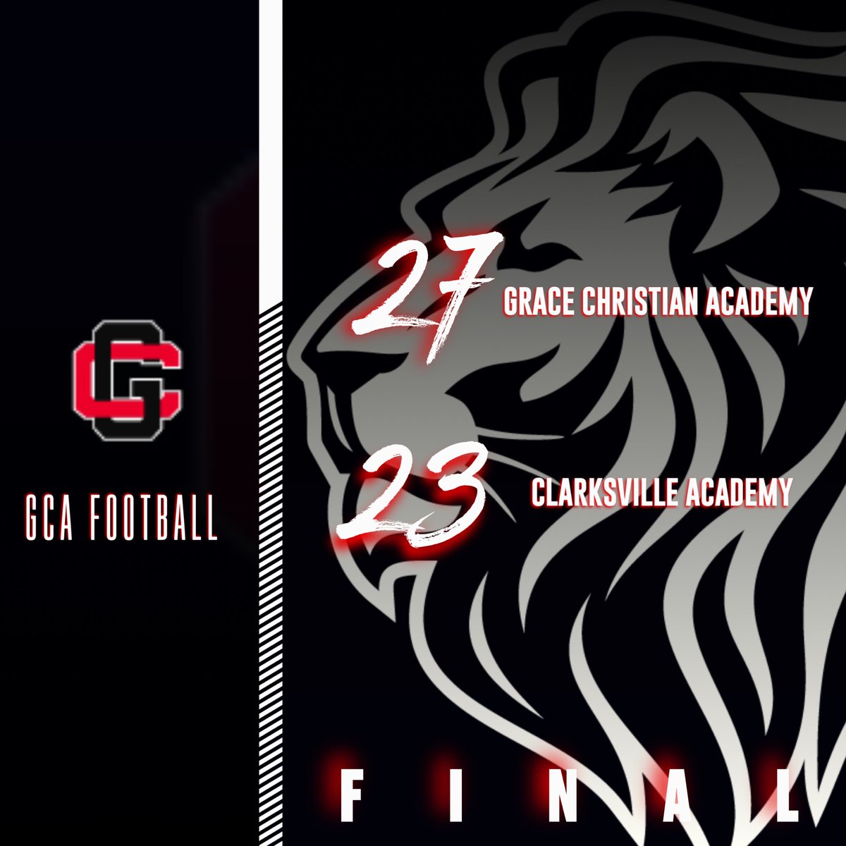 Great win boys‼️🔥🔥🔥🔥🔥<a href="/GCALionsFB/">GCA Football</a>