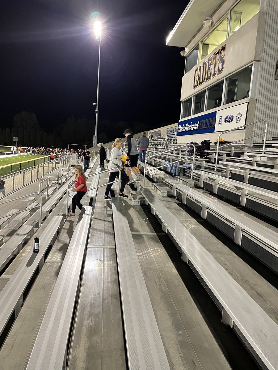 KylHutchinson's tweet image. Thank you to all to students and parents who stayed to clean up the bleachers tonight after a big ⁦@IFAFootball1⁩ homecoming win! A special shout-out to Connor Knoll for leading the charge in the student section. #IFACadetPride