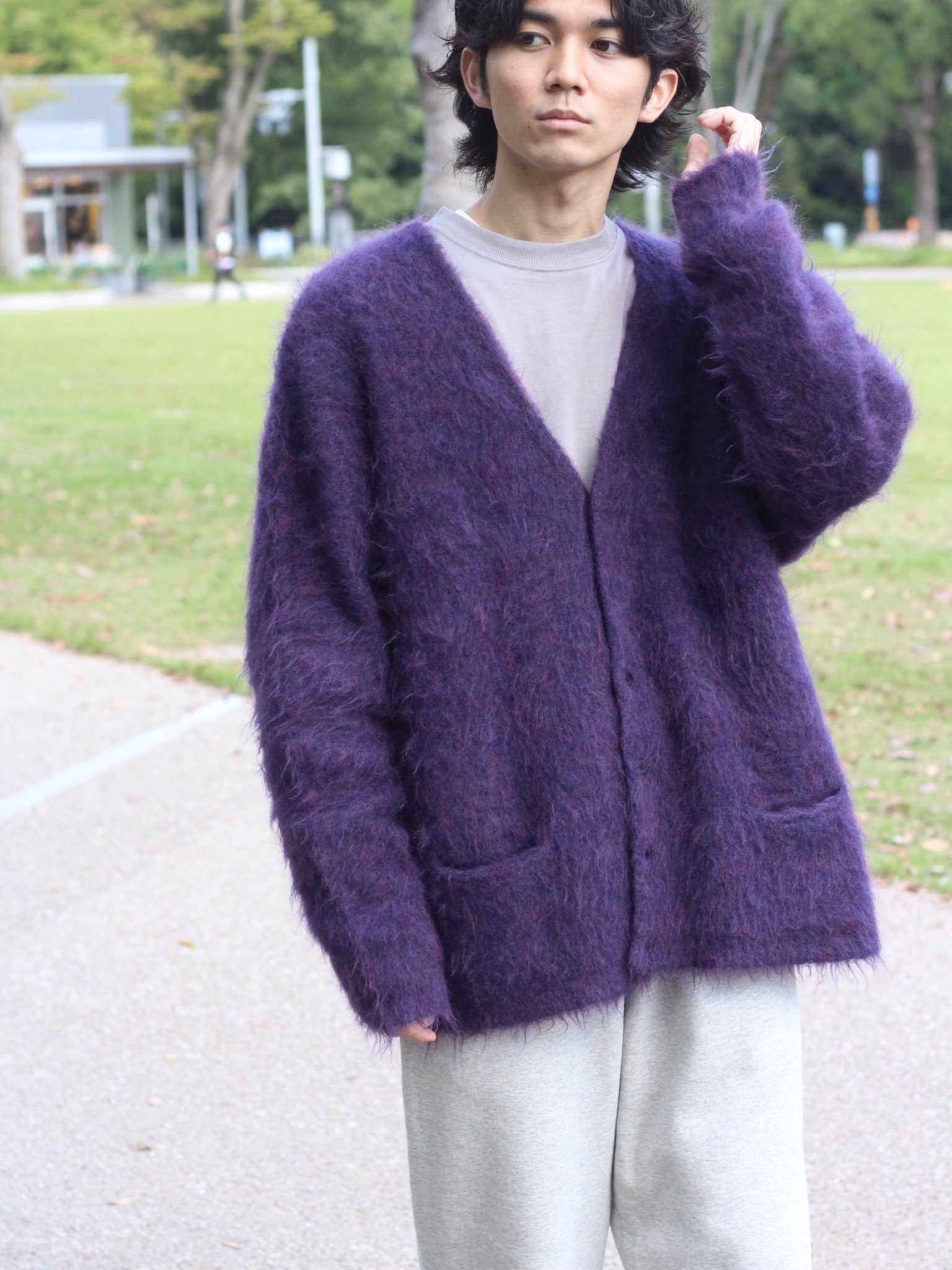 YOKE ヨーク21AW LOOSE MOHAIR CARDIGAN - カーディガン