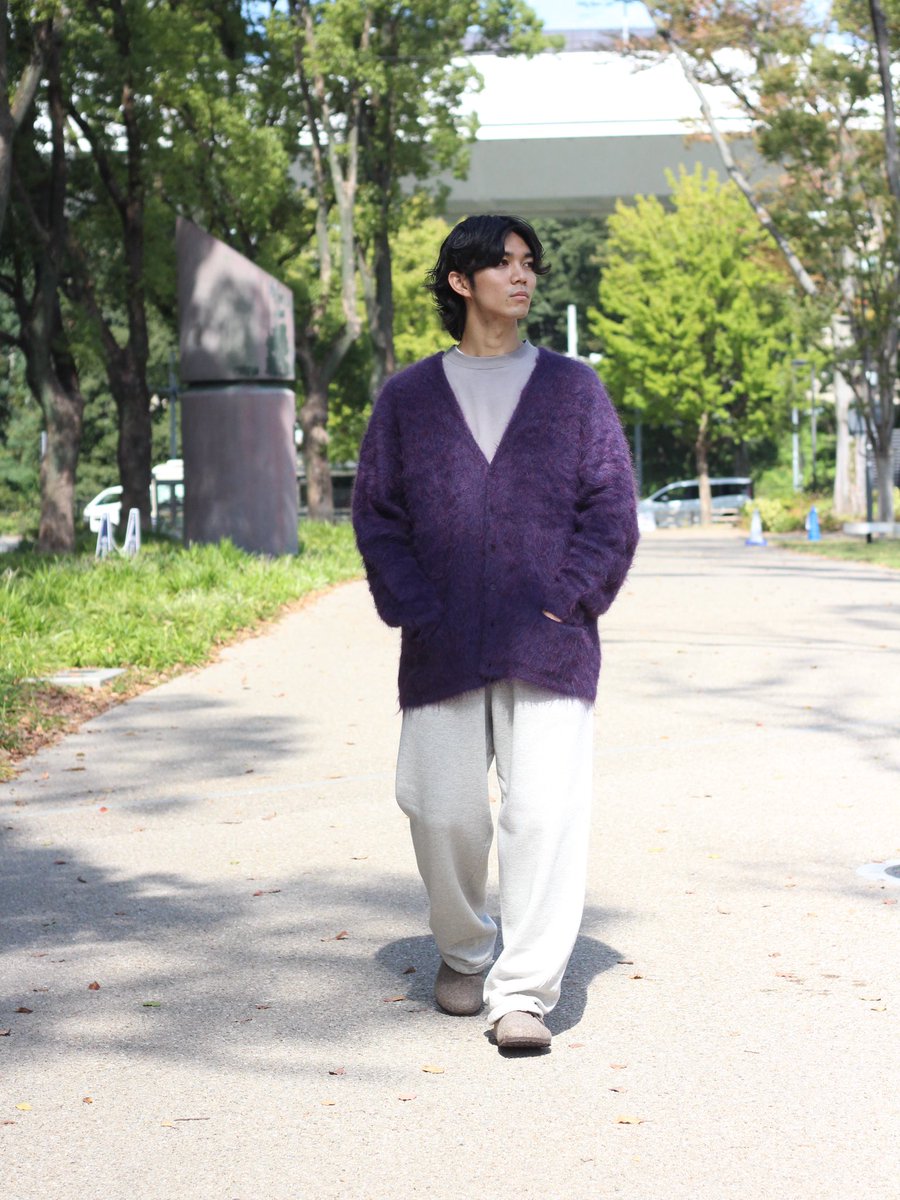 YOKE loosed mohair cardigan サイズ2 パープル | www.ofa.sg