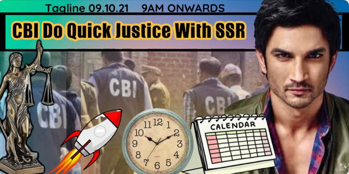 nilotpalm6's tweet image. The delay must end. It is time to move this case along very swiftly and without further delay.

CBI it is your turn now for some movement in the Sushant Singh Rajput case where he awaits justice.

Tagline 9am

CBI Do Quick Justice With SSR