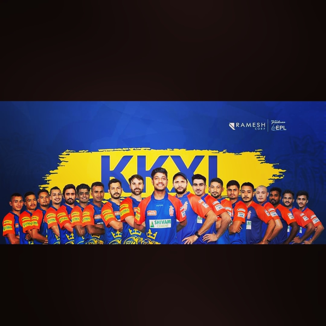 Team KKXI ..WILL COMEBACK STRONGER NEXT YEAR
<a href="/KathmanduKings/">Kathmandu Kings XI</a> 
<a href="/eplt20official/">EPL - Everest Premier League</a> 
<a href="/Sandeep25/">Sandeep Lamichhane</a> 
<a href="/ryanburl3/">Ryan Burl</a> 
<a href="/VijayaDhital30/">Vijaya Kumar Dhital</a>