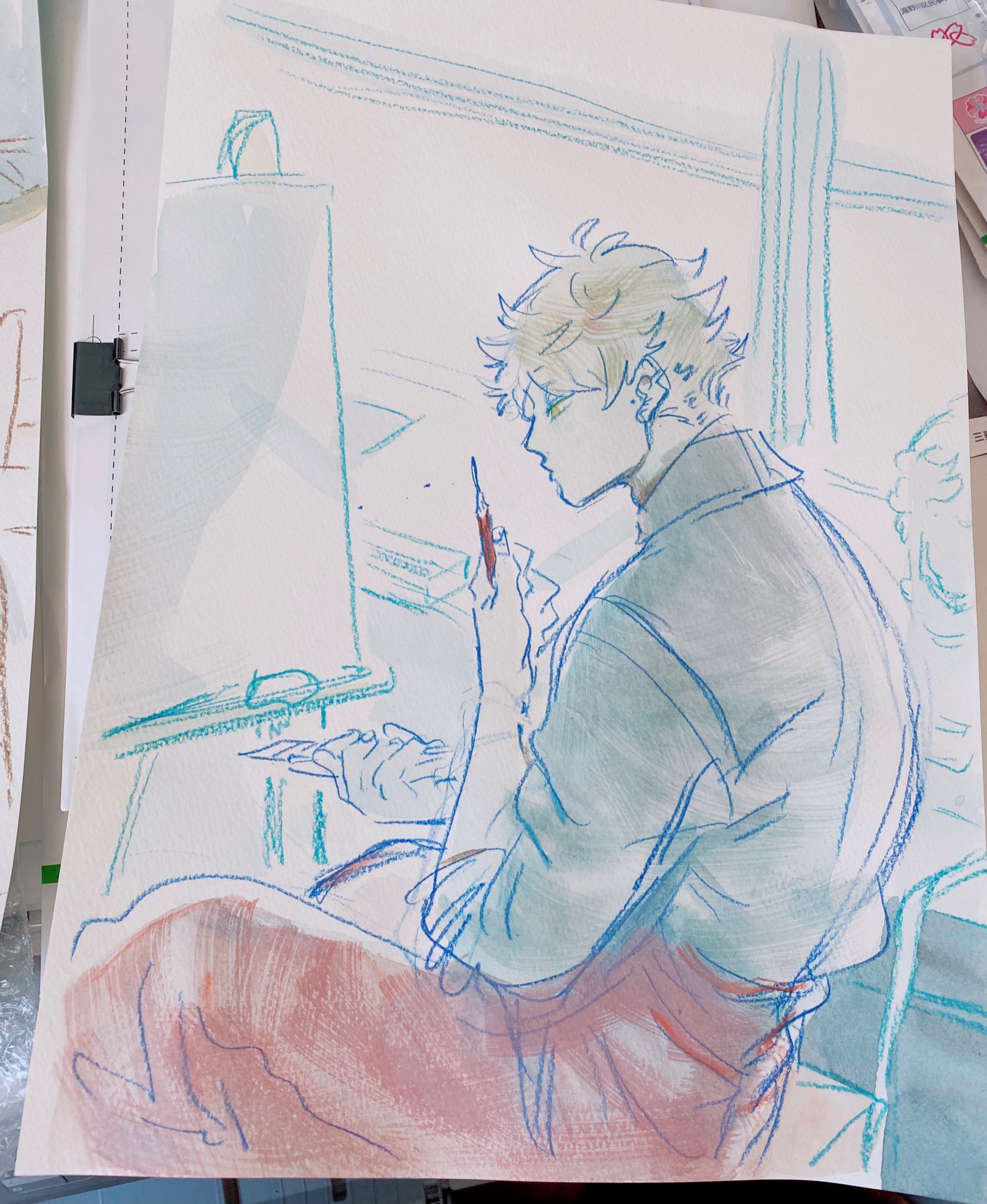 山口つばさ ブルーピリオド展開催中 そしてアニメ2話からedイラスト描かせて頂いています 沢山描いたのでedまでみてもらえたら嬉しいです T Co Jdgrfrx81z Twitter
