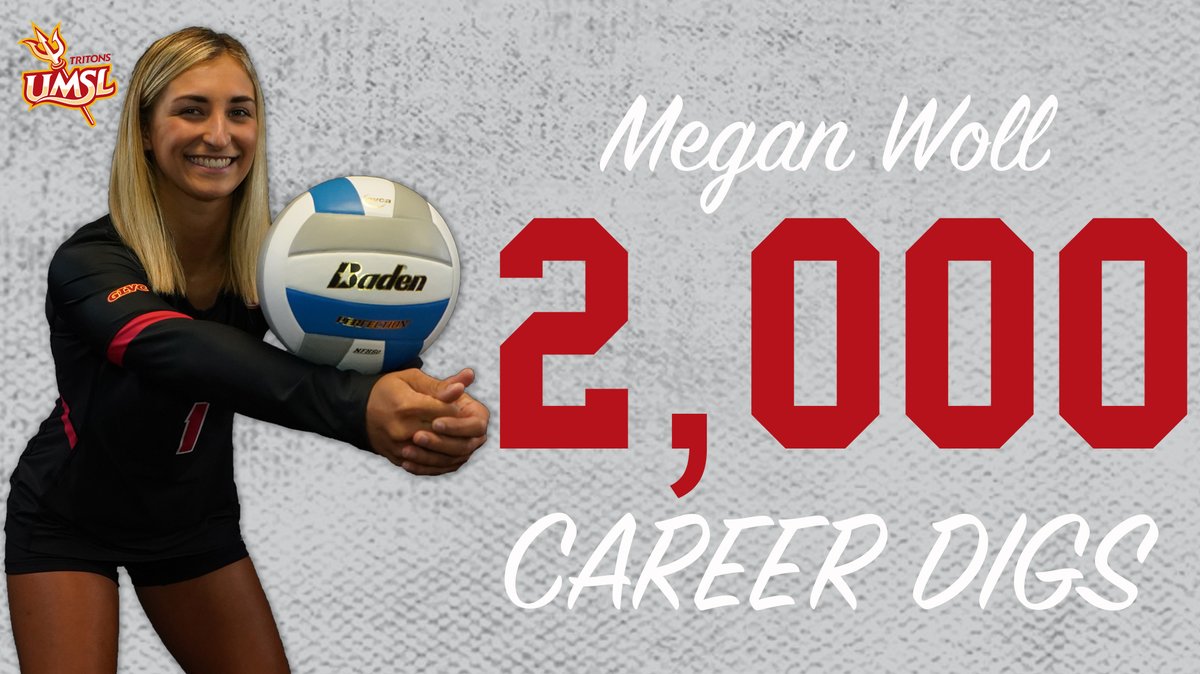MISSION ACCOMPLISHED!
<a href="/MeganWoll/">megan woll</a> previously set the #UMSL school record for digs earlier this season. Well, tonight she hit a new apex as the senior hit 2,000 career digs!