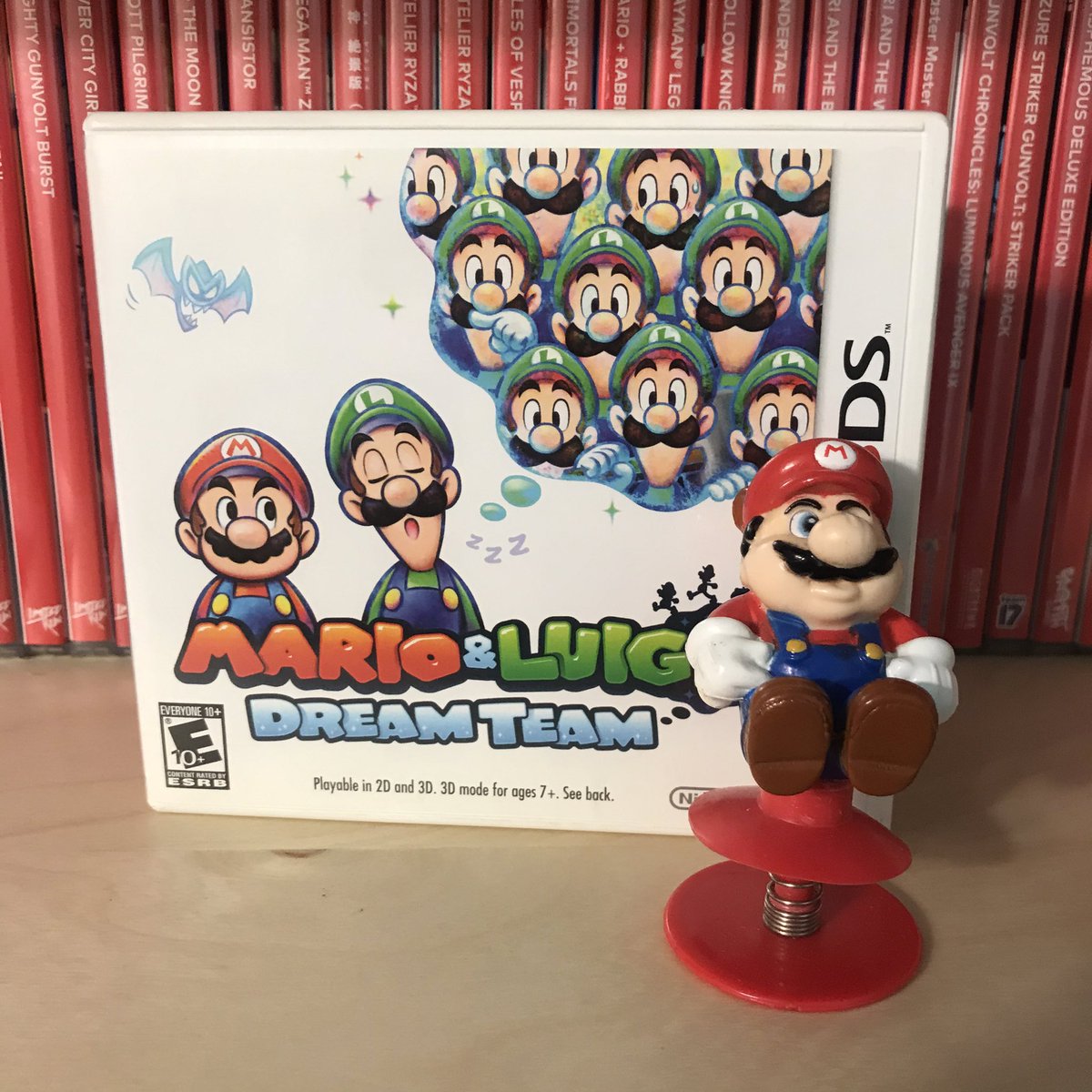 TrackTony1's tweet photo. It’s not Metroid Dread (FedEx sucks), but I did get Mario and Luigi: Dream Team for the 3DS for $10. A no brained considering it was a local pickup and near my gym. Maybe tomorrow I’ll get Metroid Dread 🤦‍♂️ https://t.co/LCwVmwiIBp
