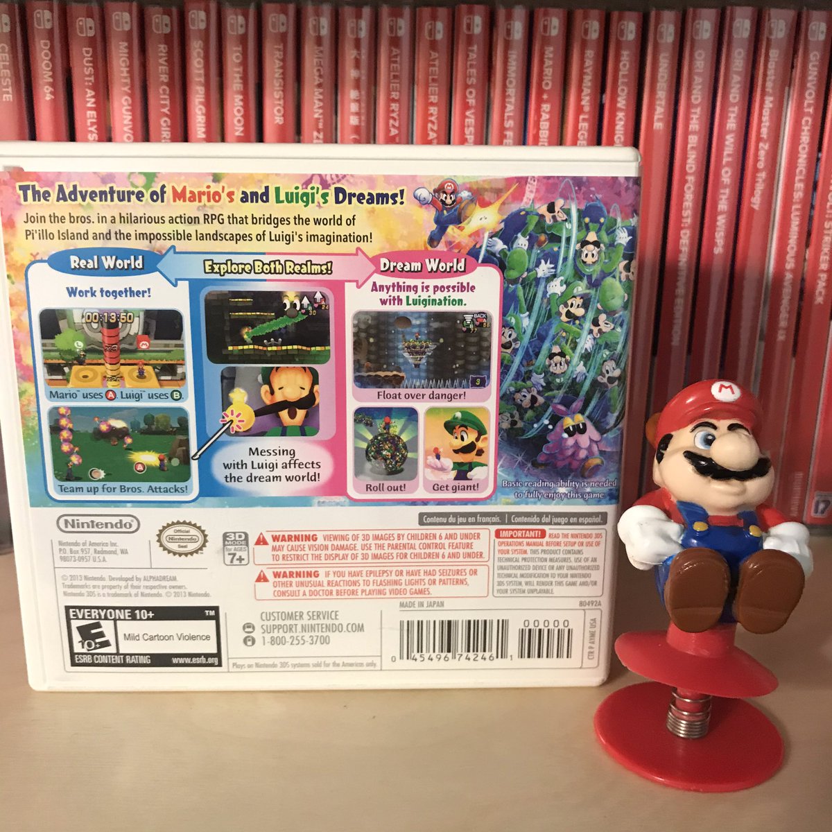 TrackTony1's tweet photo. It’s not Metroid Dread (FedEx sucks), but I did get Mario and Luigi: Dream Team for the 3DS for $10. A no brained considering it was a local pickup and near my gym. Maybe tomorrow I’ll get Metroid Dread 🤦‍♂️ https://t.co/LCwVmwiIBp