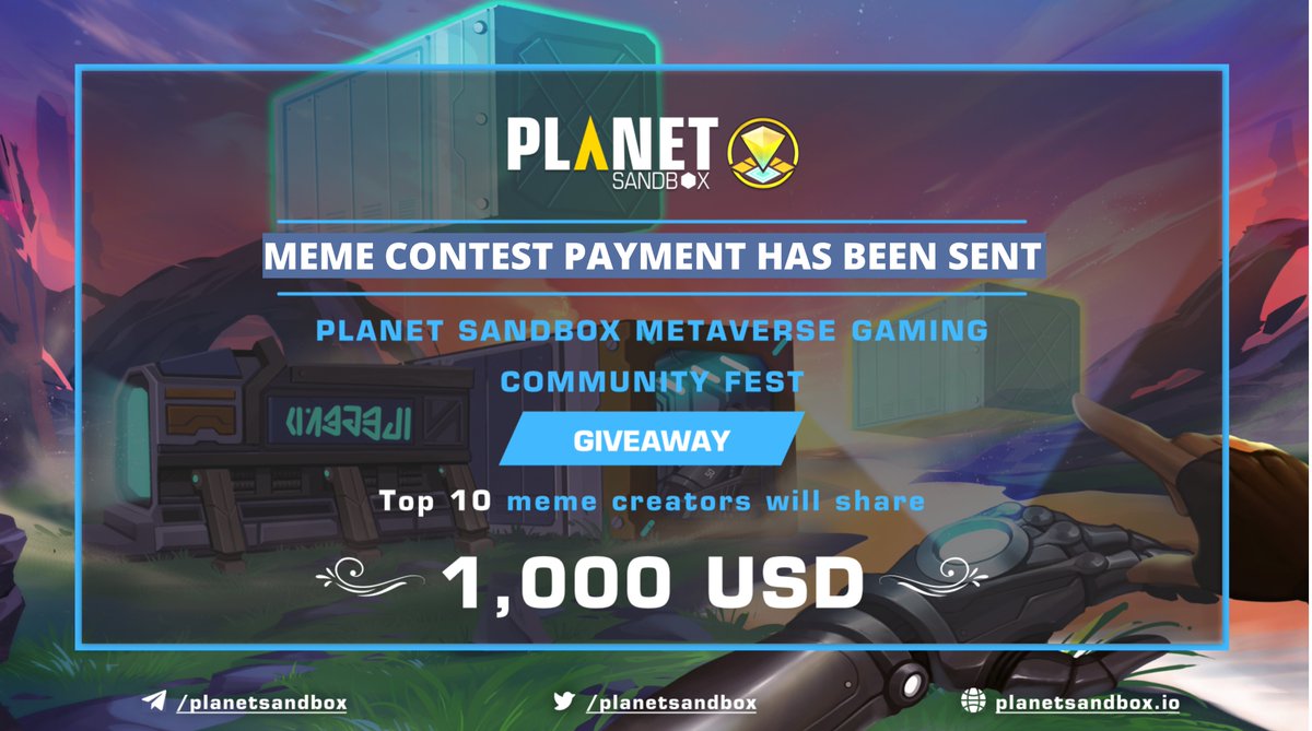 💵 Payment has been sent to all the winners  💵
WHAT’S NEXT? 

After Meme Contest, We are about to launch another super exciting contest, with prizes up to $250.  😱
Is anyone interested?  🤑

Keep an eye on all of our media channels so you don't miss any opportunities!  🎁