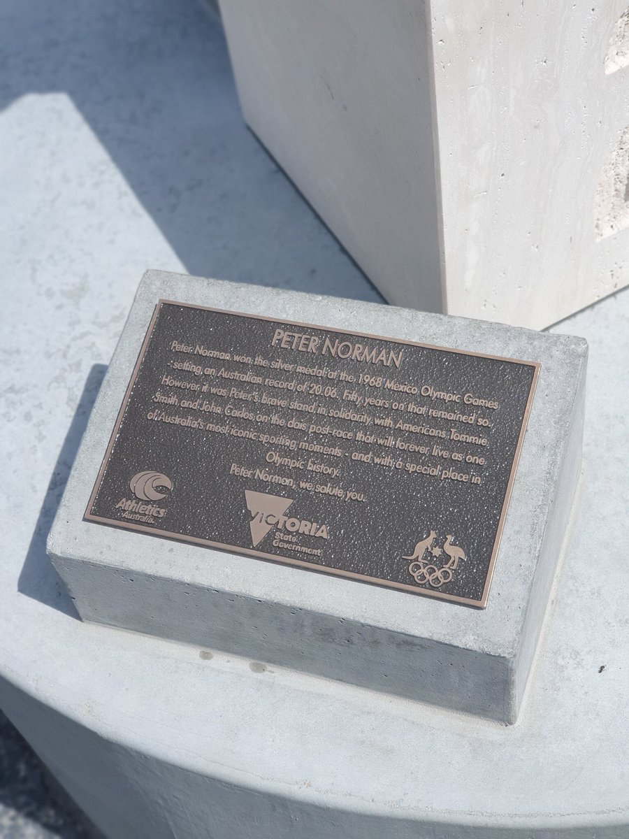 AthsEssendon's tweet photo. Today we celebrate Peter Norman Day in honour of former club athlete Peter Norman's action to stand in solidarity with US athletes Tommie Smith &amp; John Carlos in their fight for human rights during the 200m medal ceremony at the 1968 Olympics ✊
@AthsAust @usatf #IWillStandWithYou https://t.co/Nu3TxzQ5zM