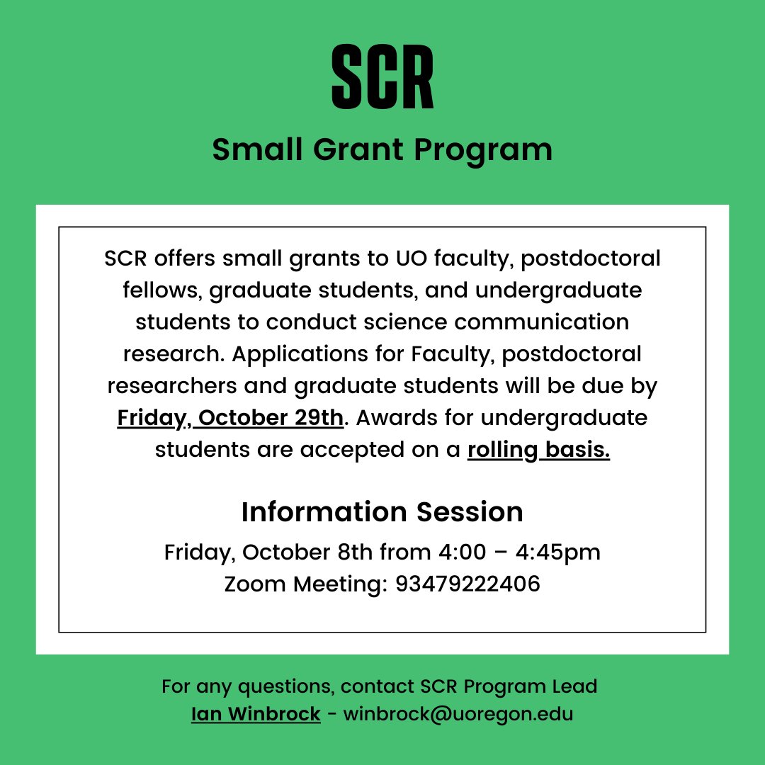 UO Center for Undergraduate Research & Engagement tweet media