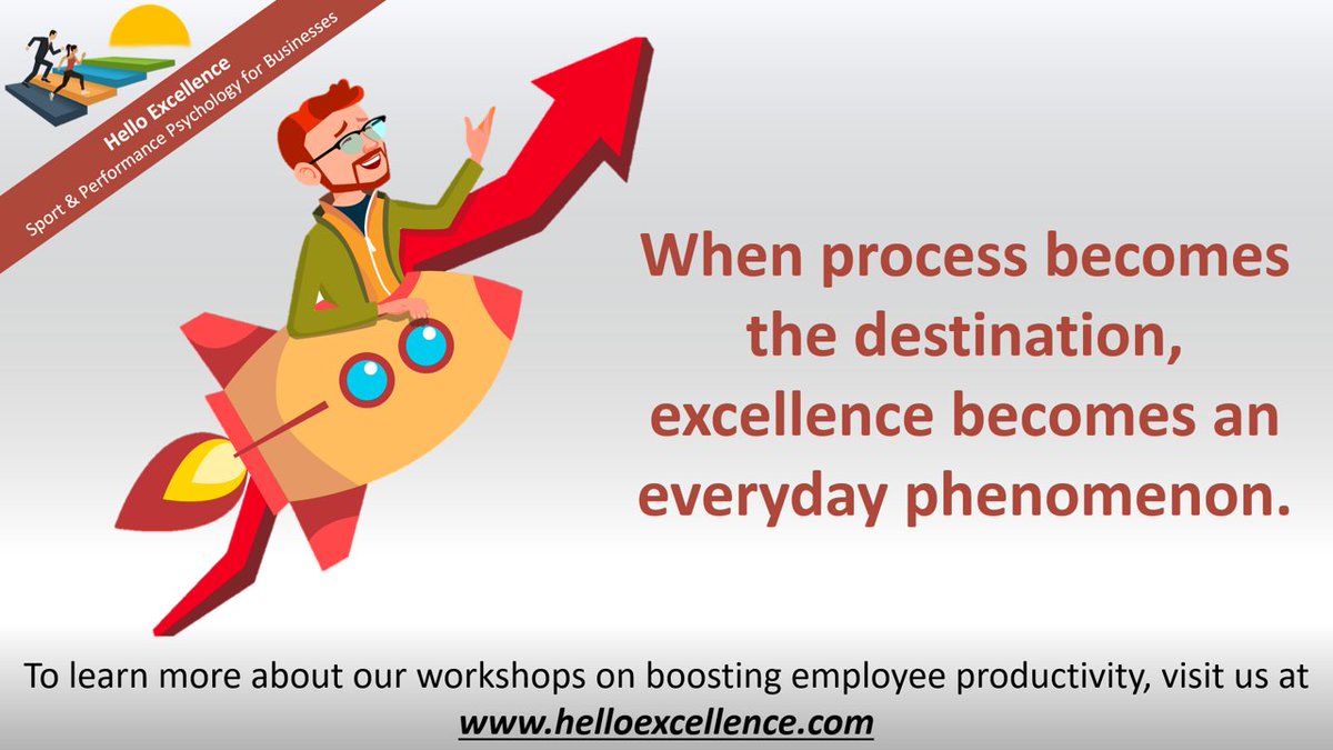 ExcellenceHello's tweet image. Excellence shouldn't be a goal. It is a biproduct of absolute engagement with the process.

#HelloExcellence #Flow #ProcessFocus #Excellence #Productivity #MentalHealth #Wellbeing #Selfcare #Wellness #StressManagement #Leadership #PerformancePsychology #SportPsychology #Growth