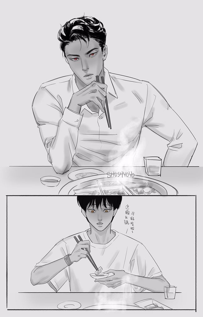 LeeHaesoo33's tweet photo. what if POTN is a modern bl manhwa?..😌

ps. I'm loving seungho's hair now😭
#PainterOfTheNight 
#FANART
#ctto: buhwal https://t.co/O1z46KyY6o