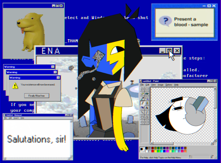 Shakraye's tweet photo. 💙Salutations, sir!💛

#ENA #Enafanart #EnaJoelg #Joelg #webcore #internetcore https://t.co/OAQ9nfHKdB