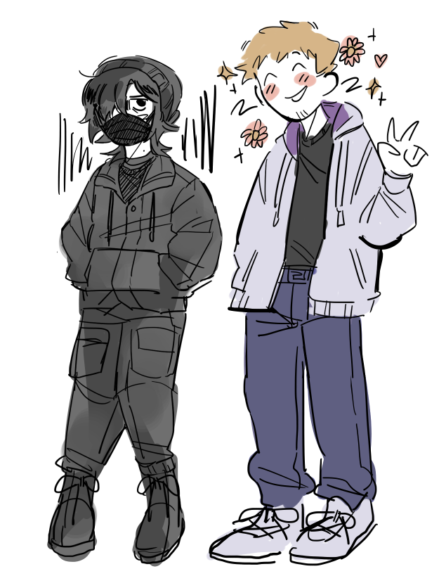 out_for_lunch_'s tweet photo. dad and his emo son (real) #quackityfanart #philzafanart https://t.co/IPMOWQgCf4