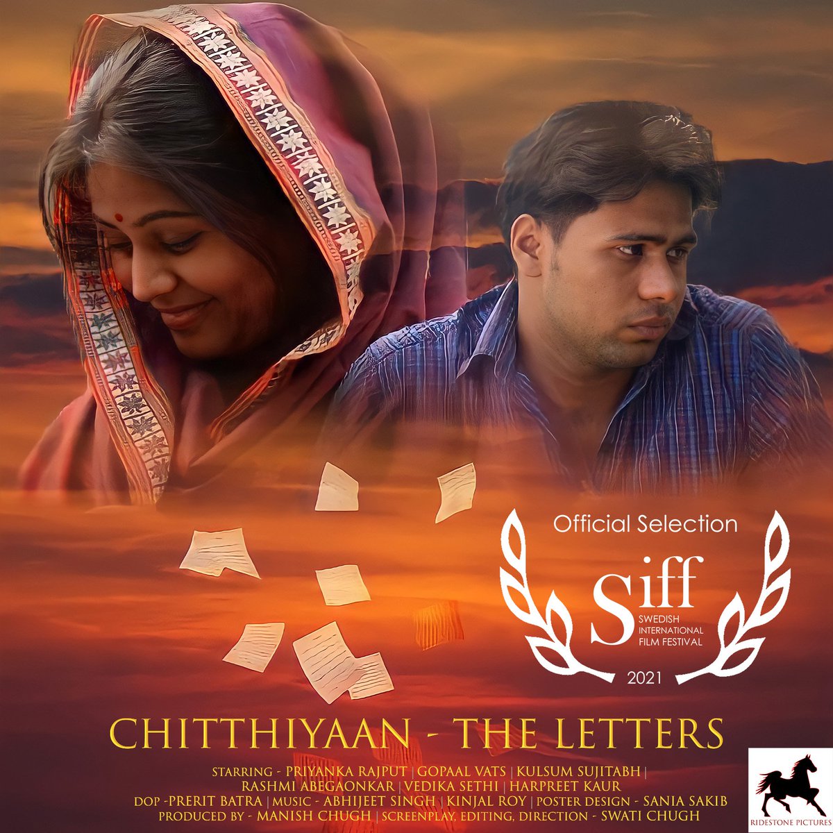 Chitthiyaan - The Letters, is now an official selection at Swedish International Film Festival 2021 🙂 Thank you so much @CineSweden for this honour and looking forward to the festival !
#swedishinternationalfilmfestival #sweden #swedenfilms #redcarpet #filmfestivals #indiefilms