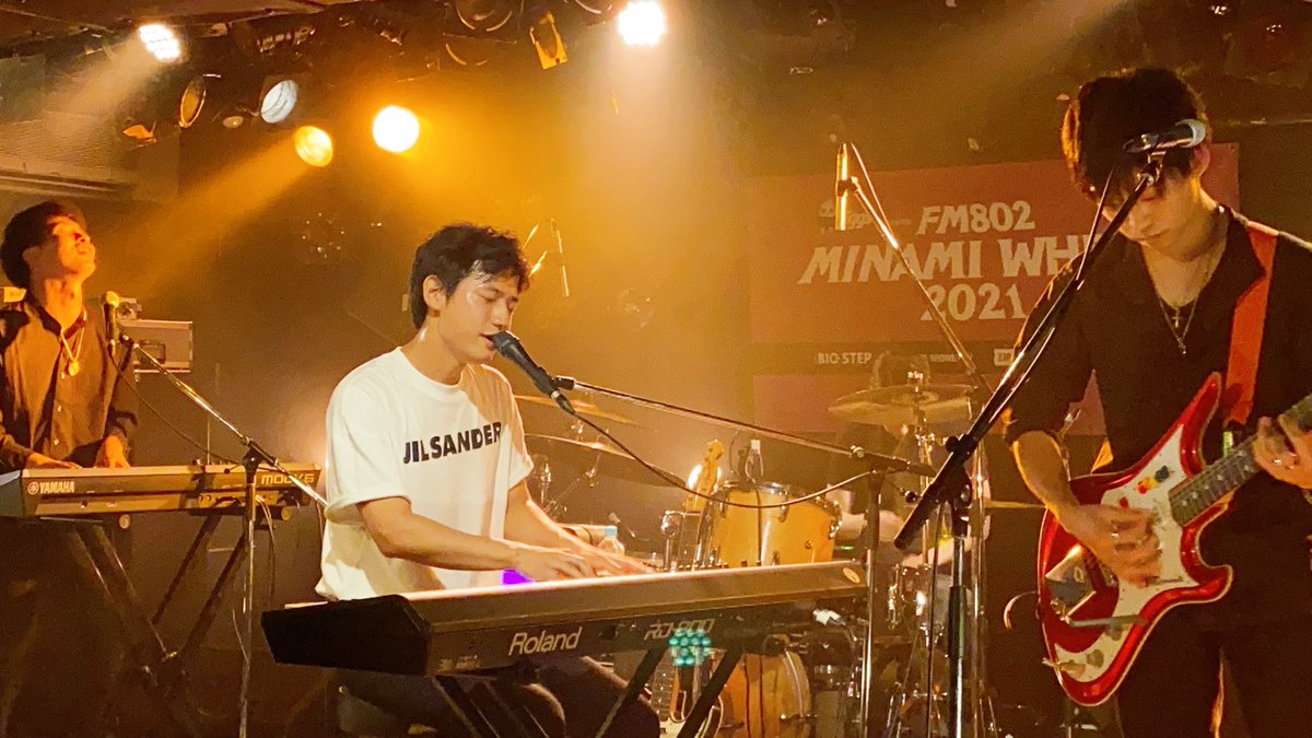 daichi_specialw's tweet photo. MINAMI WHEEL 2021、ありがとうございました〜！！

1. Obsession
2. Love Like That
3. Embarking
4. Stand By Me
5. Crossroads
6. Take It Easy
7. Pop Music

#ミナホ #fm802 #広瀬大地 https://t.co/kOMv6wobNQ