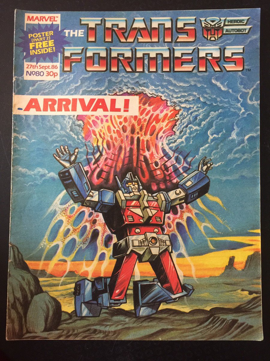 WatsonsVintage's tweet photo. A FABULOUS Christmas Gift for a Transformers Fan in my #etsyshop : EXTREMELY Rare Vintage 'The Transformers' Magazine Issue No 80 From 27th September 1986 #MarvelComic #TransformersFanGift #1986BirthdayGift https://t.co/lDNNTV9v3b #TransformersMagazine #ComicStrips #RetroGift https://t.co/EkwN3zeXzC