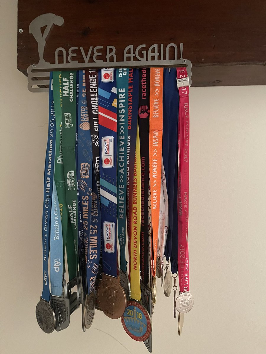 crazydreameruk's tweet photo. @LondonMarathon Not taken my medal off for 5 days but finally added it to the collection https://t.co/Y93Gux5B8Q