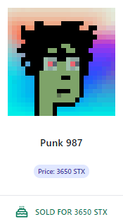 PunksOnStacks's tweet photo. Happy Weekend #StacksPunkers! And what a way to start the weekend π
Zombie #StacksPunks #987 SOLD for 3650 STX! π₯
We heard this one say that he studies Latin, because it is a dead language π
Get yours at https://t.co/otith9Czab https://t.co/rJ0kFLmjCD
