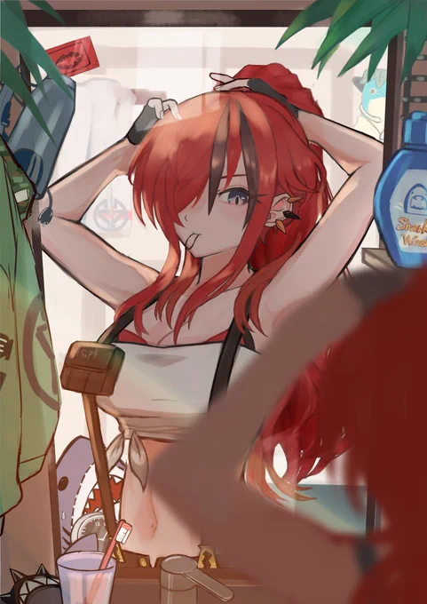 #珈琲紳士の部屋227回目の放送で添削していただきました!【1枚目】元の絵【2枚目】指摘事項【3枚目】lack先生添削後【4枚目】添削を受けて自分でレタッチ自分のものに出来るようにもっと頑張るぞ～ 