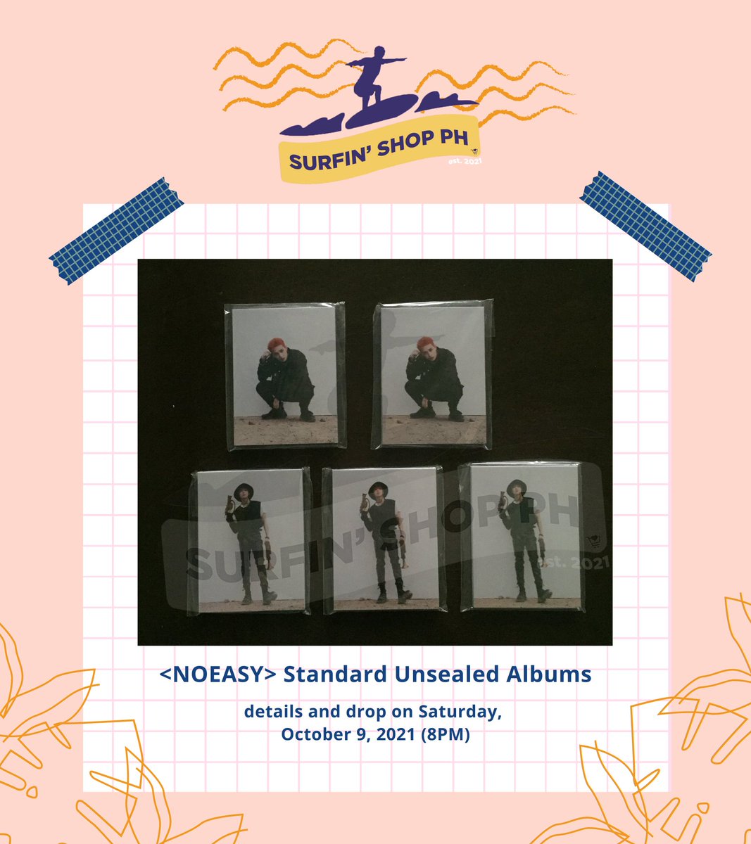 SurfinShopPH's tweet photo. #SSPOnhand

[PH ONLY]
🛒 unsealed standard albums, standard PCs, double-sided pcs, mini photobooks
🛒 official drop is on Sat 10/09, 8PM 

*we will be posting a link to our store site for easier checking out of items! 

🏷 skz stray kids noeasy dbs mini pb pc unsealed https://t.co/P7vxdgqDqJ