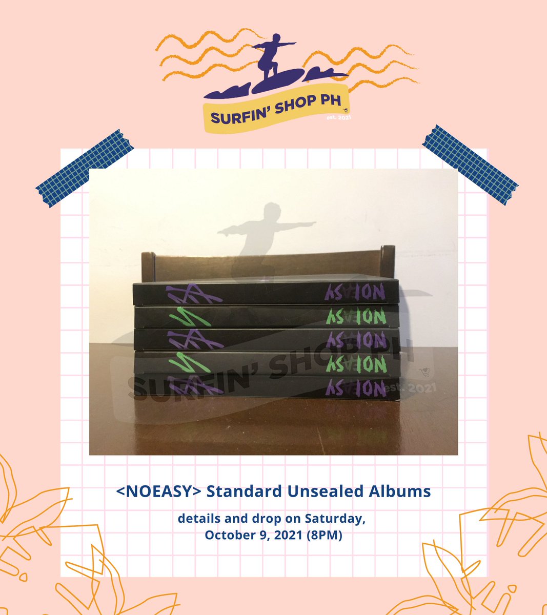 SurfinShopPH's tweet photo. #SSPOnhand

[PH ONLY]
🛒 unsealed standard albums, standard PCs, double-sided pcs, mini photobooks
🛒 official drop is on Sat 10/09, 8PM 

*we will be posting a link to our store site for easier checking out of items! 

🏷 skz stray kids noeasy dbs mini pb pc unsealed https://t.co/P7vxdgqDqJ