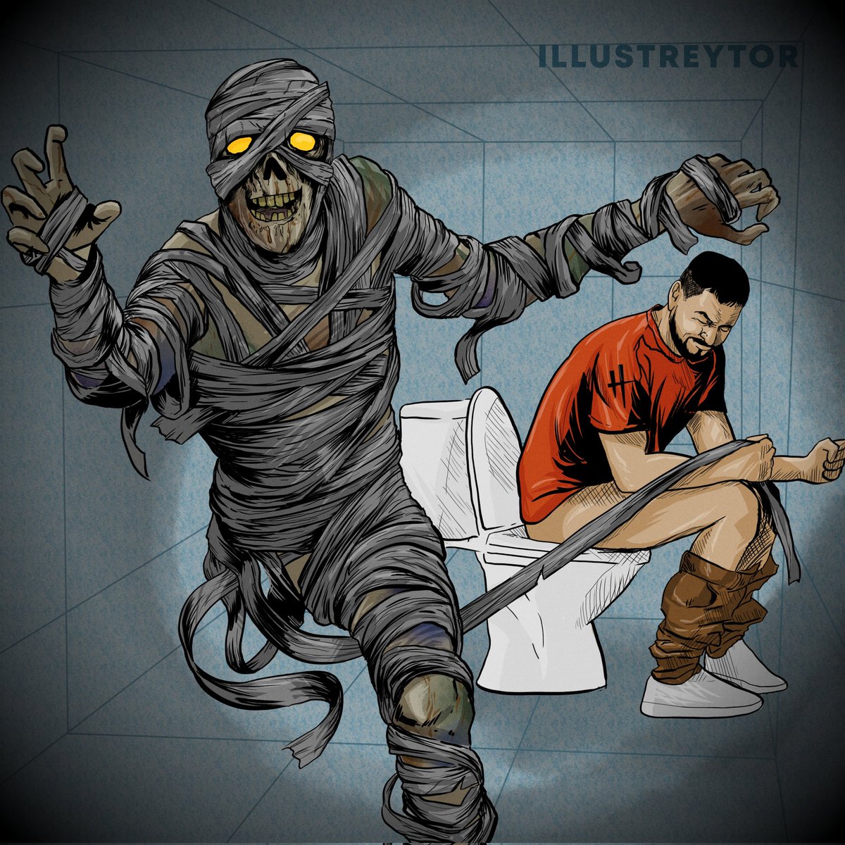 illustreytor1's tweet photo. TISSUE... 🧻
sh*t just got real 😳 
#huionhauntober2021 #runforyourlife 
#ilLUSTREytor 
#LikhaKoPo 
#ArtKoIto 
#inktober2021 
#mummy 
#halloween2021 
#HorrorArt 
#instadown https://t.co/Ooj08aTCyt