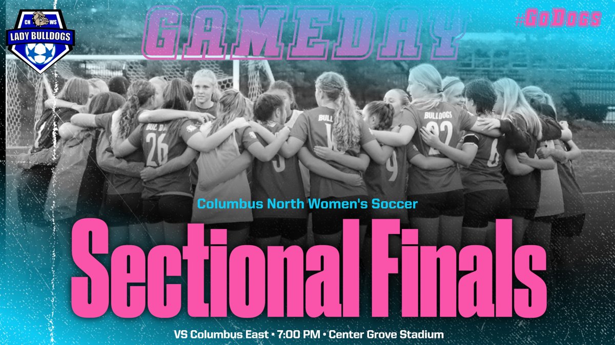CNWS_Bulldogs's tweet photo. #7 Dawgs (14-1-2) vs East (11-5-1) for the Sectional Title! Show out, wear your BLUE, and support your Lady Dawgs! Match begins at 7pm at Center Grove!! #GoDogs @BulldogsCN @CNHSBullDogs https://t.co/2DIS8q2Are