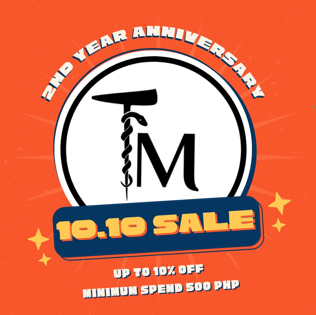 tm2019dotph's tweet photo. 🚨10.10 ANNIVERSARY SALE 🚨

Big discounts and freebies await you when you order in our shopee page this coming 10.10 🥳

🛒 SHOP HERE: https://t.co/aqFgAhfhIc https://t.co/h3wy76NOUl