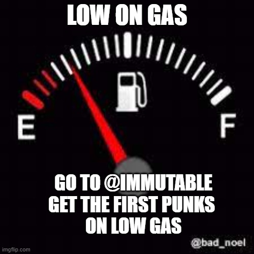 BarakatCrypto's tweet photo. @IMXPunks Low on gas? Then this is the place to go. https://t.co/TYdfYakMSA