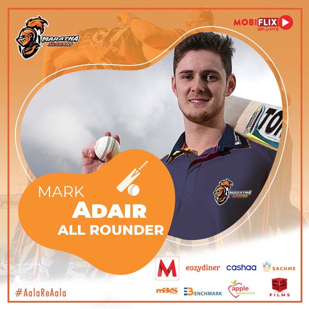 All rounder <a href="/MarkkAdairr/">Mark Adair</a> has been snapped up by Maratha Arabians for  <a href="/T10League/">T10 Global</a> in Season 5.
Champions are back..

#cricket #cricketer #cricket🏏 #cricketlovers #dubai #dubailife #icc #ICC #india #indian #uae #cricketfans #cricketlover #abudhabi #T10 #corporate #business #sports