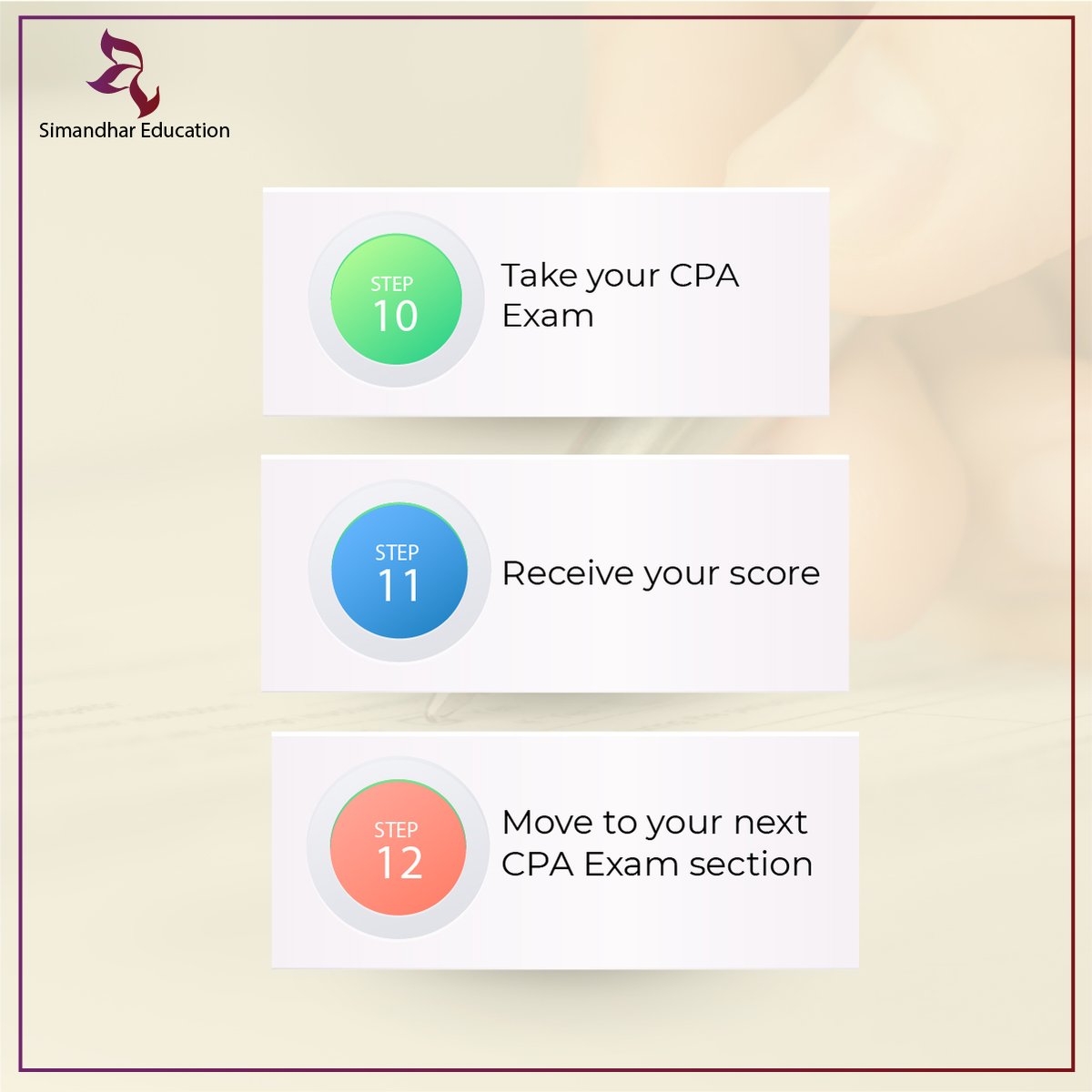 SimandharEdu's tweet photo. US CPA Candidates might know the Road Map of the #USCPAexam. But few are not aware of the process of getting a license. Simandhar helps you with the detailed procedure of US CPA Exam & #USCPAlicense
#uscpaexamroadmap #uscpacourse #cpaexaminIndia #cpainIndia #simandhareducation https://t.co/9nFZ5N2kDu