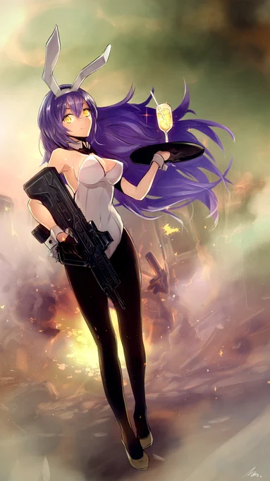 戦場のバニーガール #TAR-21(ドールズフロントライン) #バニーガール https://t.co/EdBPmmyOqz 