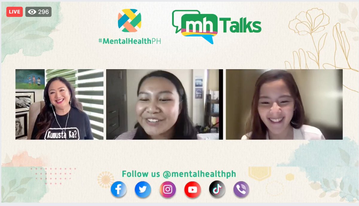 mentalhealthph's tweet photo. @ChristineBBabao Let’s now welcome Nikki and Chiara from #MHPH and AHA!

#MHTalksS3 
#RestIsPower https://t.co/6BQKkk5MEE