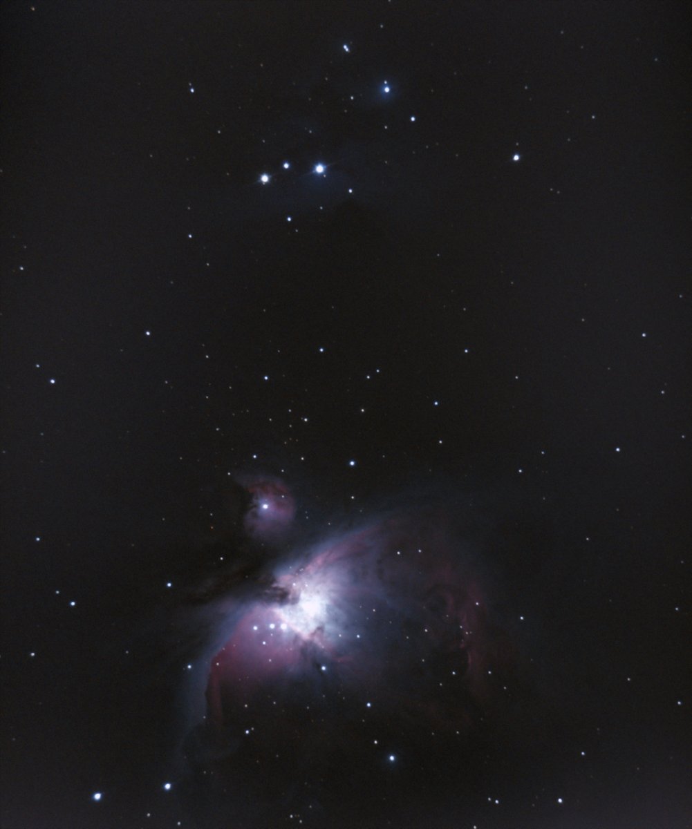 opossome64's tweet photo. Jeté de monture vers #Orion ce matin avant les nuages , 5 minutes (40*8 secondes) sur le dada et la flamme , 2 minutes (13*8 secondes) sur M42 avec le 130/650 + Altair 294C
#astrophoto https://t.co/2dPd8CAavG
