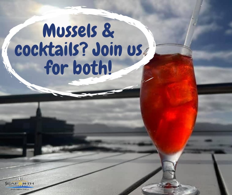 Hint hint, we have happy hour today between 17:00 - 18:00 &amp; our awesome 1Kg Mussels for R145 is also available from 17:00. Book now, 021 786 4810.
#specials #seaforthrestaurant #simonstown #seafoodrestaurant #restaurants #seaforthbeach  #capetownrestaurants #booknow
