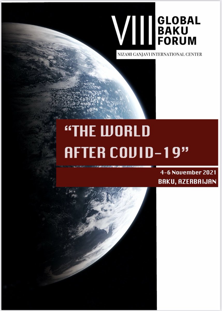 Our major annual gathering #GlobalBakuForum promises to be an exceptionally rich and wide-ranging event, benefiting from the participation of many very eminent and outstanding people
