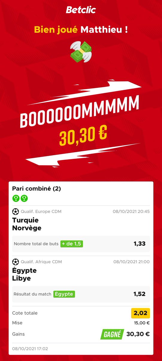 ElProfesorBDT's tweet photo. ⚽️🇪🇺🌍 On encaisse sur les qualifications à la Coupe du monde 2022 chez @LaTeamBDT ! #TeamParieur #TURNOR #EGYLBY #CMRMOZ #ANGGAB https://t.co/ZPmJ9CsgHY