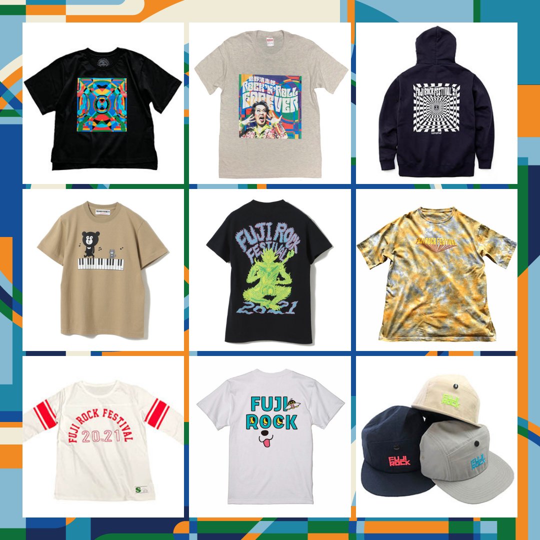 FRF'21 OFFICIAL GOODS 好評発売中！ 今年の #フジロック 出演者名入り