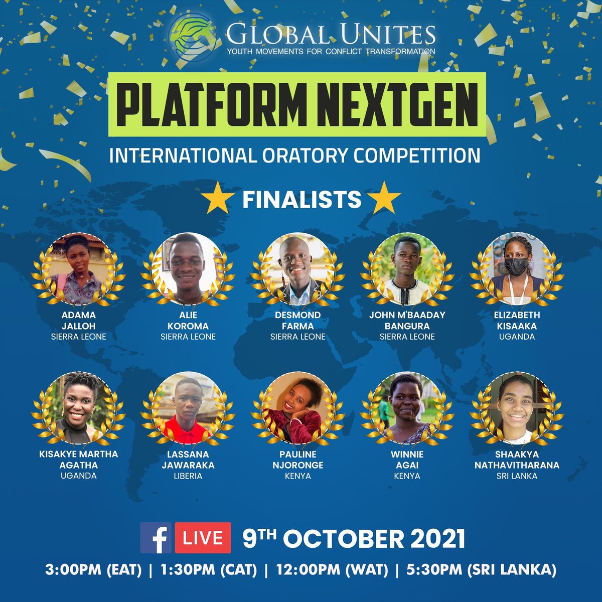 Join us today to watch the finals of the Global Unites Oratory competition!

#PlatformNextGen